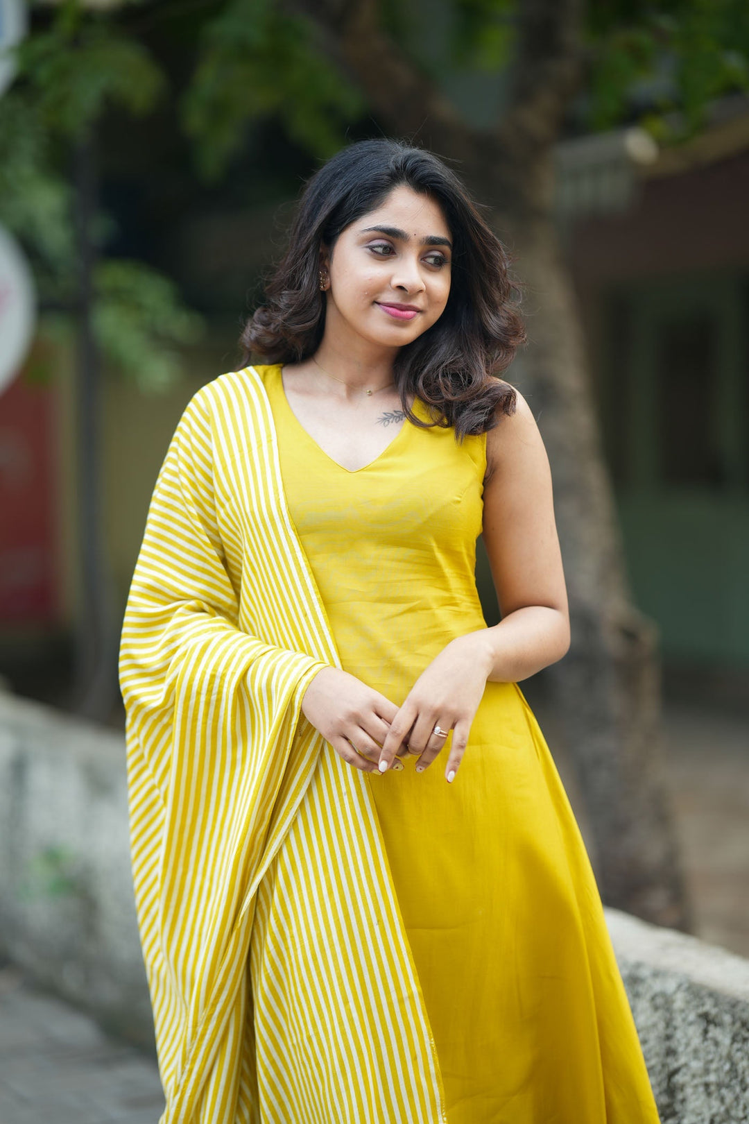 Nandhitha Yellow Kurta Set  | Made to Order | SHOBITAM