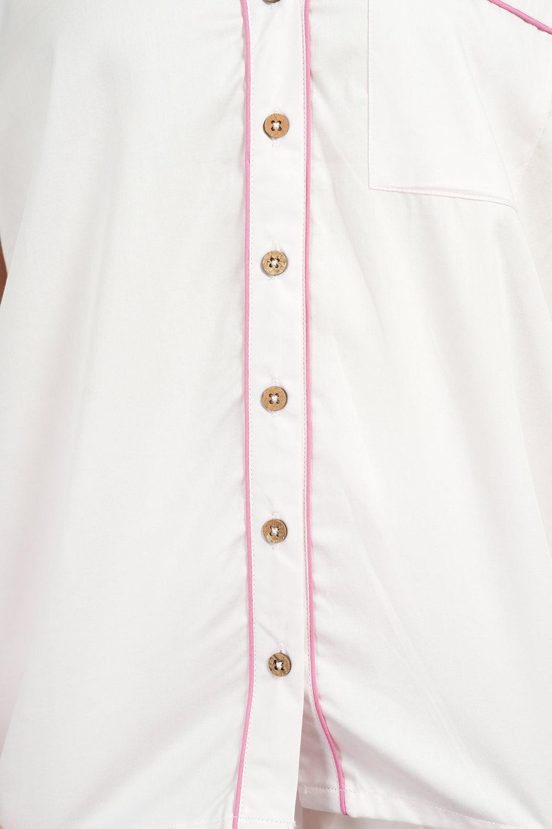 Solid Hue Pure Cotton Shorts Night Suit Set | SHOBITAM