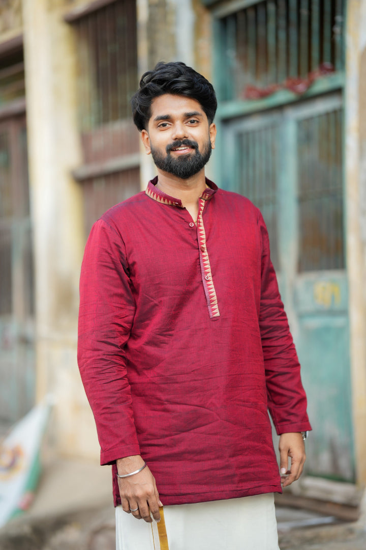 Veer Maroon Shirt | Made To Order