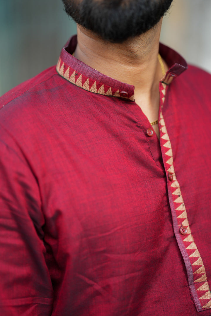 Veer Maroon Shirt | Made To Order