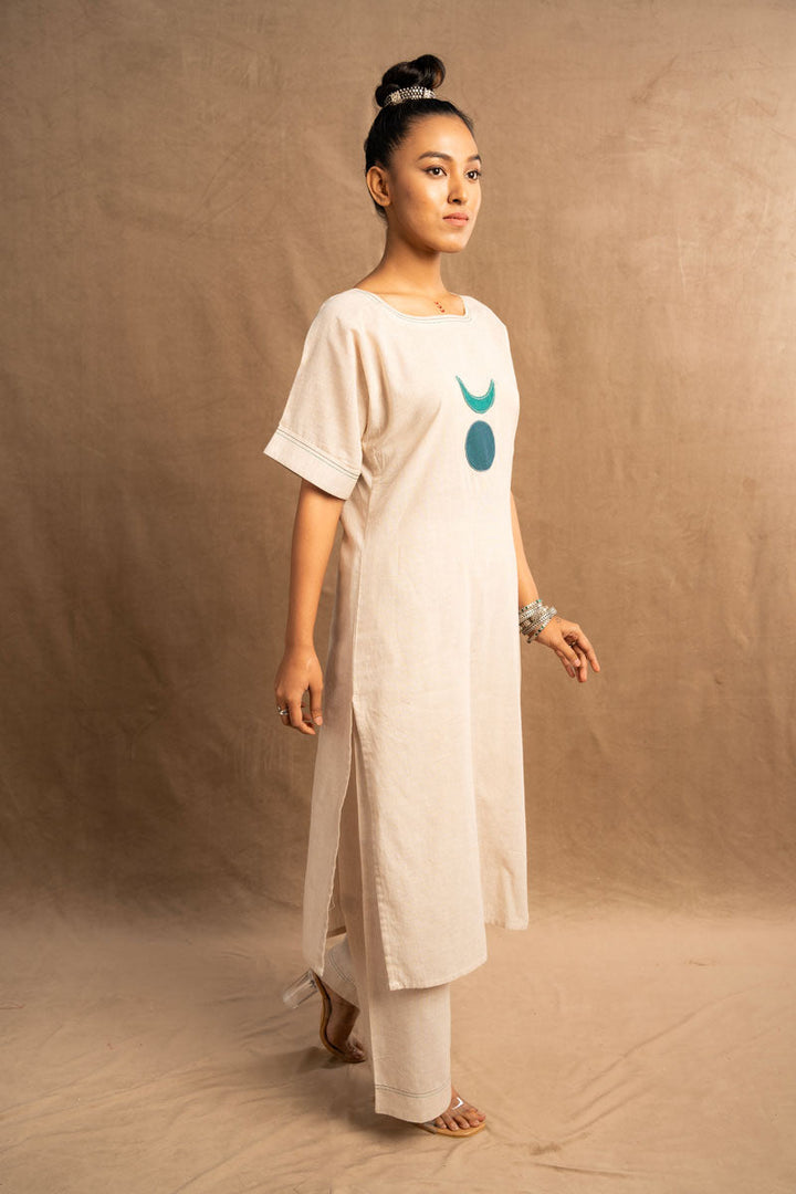 Rajata Chandra kurta + pants (set of 2) | SHOBITAM