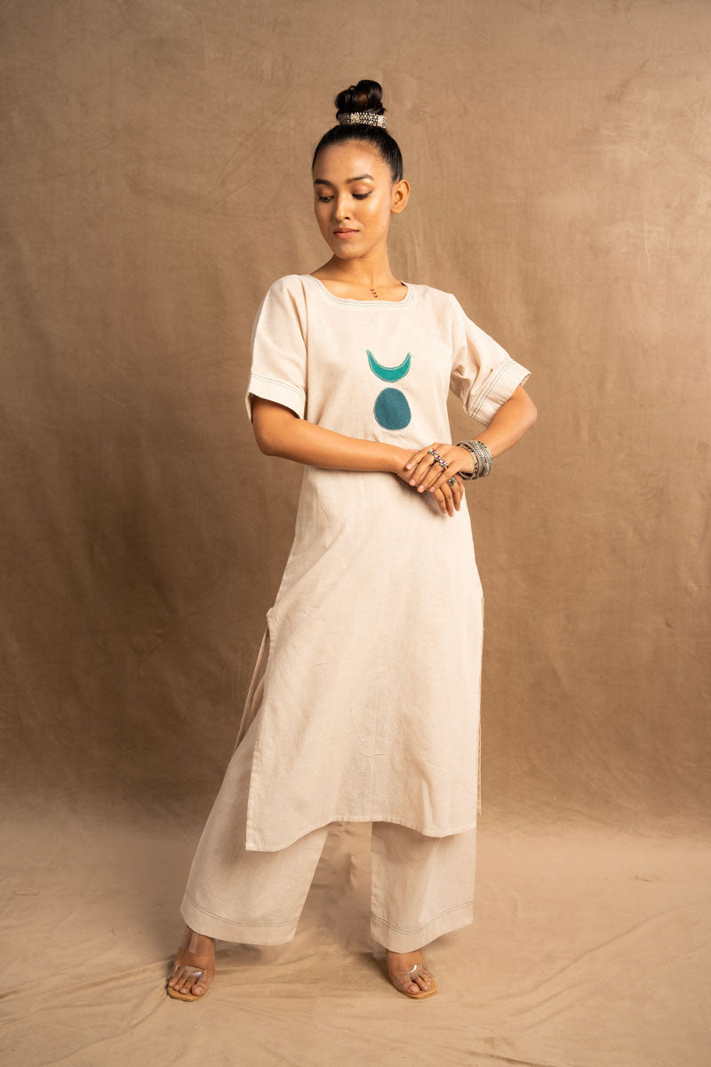 Rajata Chandra kurta + pants (set of 2) | SHOBITAM