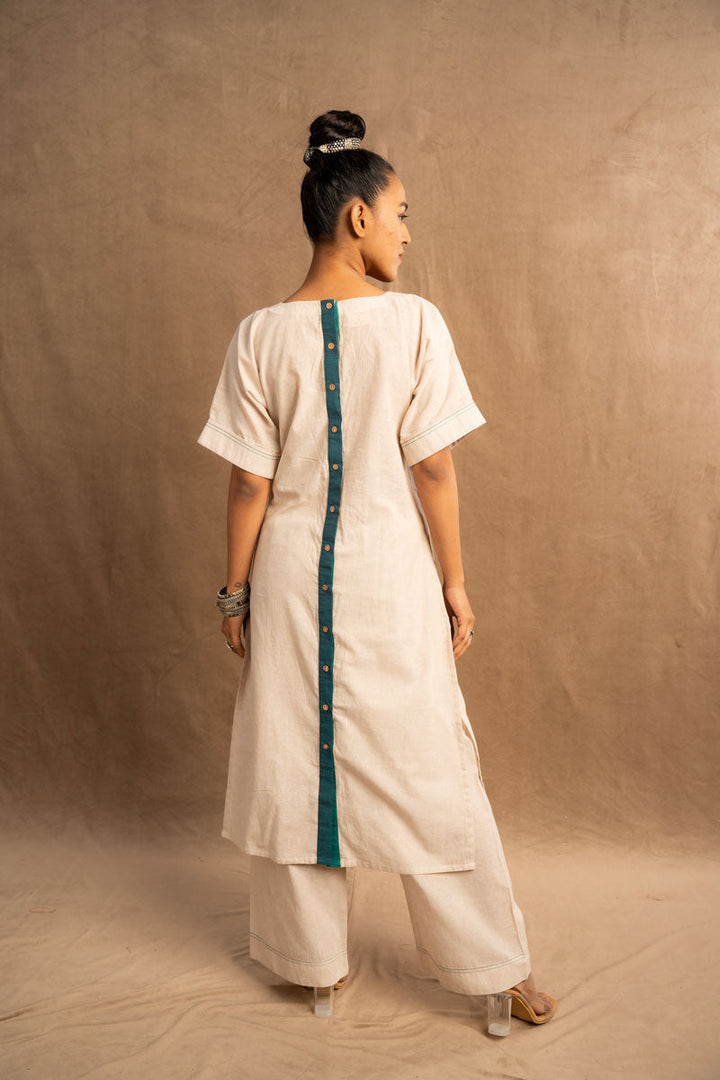 Rajata Chandra kurta + pants (set of 2) | SHOBITAM