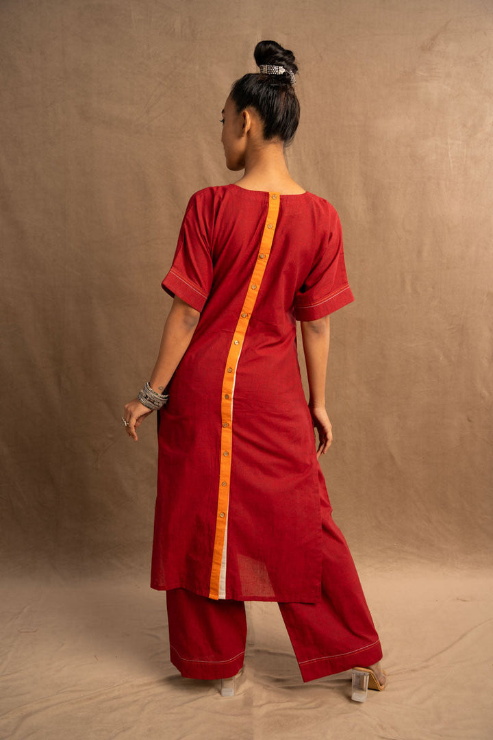 Agni Chandra kurta + pants (set of 2) | SHOBITAM