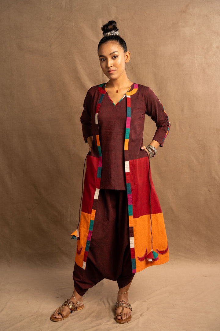 Saṁyogaḥ Dhoti Jacket (set of 3) | SHOBITAM