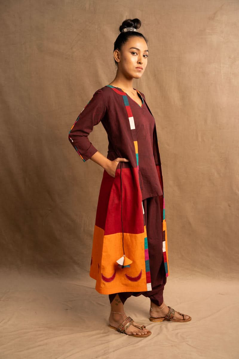 Saṁyogaḥ Dhoti Jacket (set of 3) | SHOBITAM