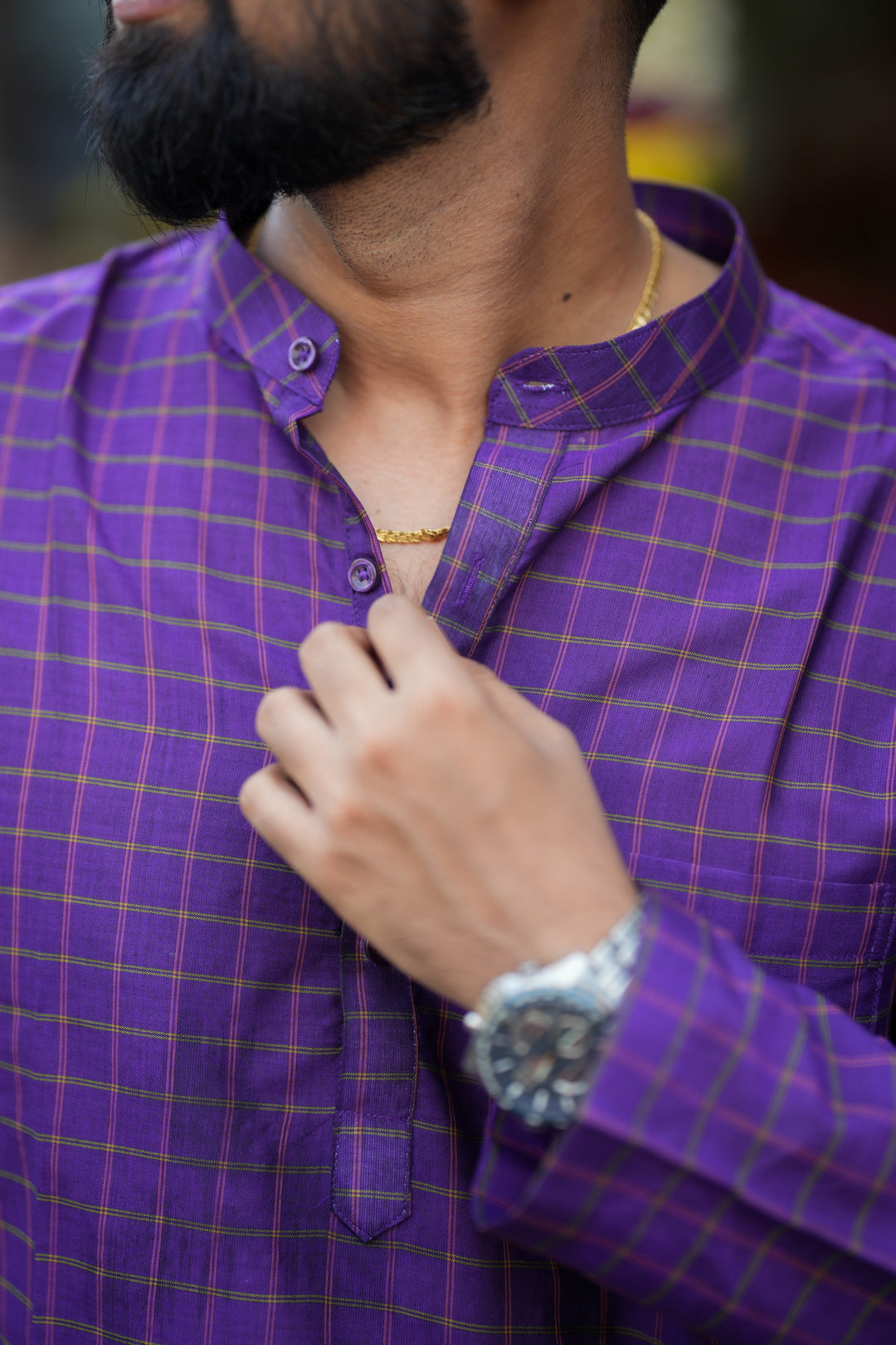 Maayan Purple Shirt | Made To Order