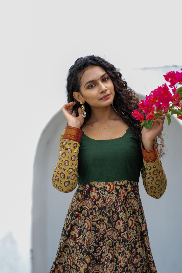 Arthi Green Gown without Dupatta | Made To Order