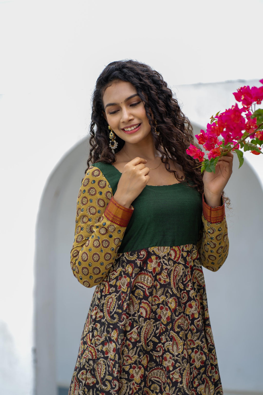 Arthi Green Gown without Dupatta | Made To Order