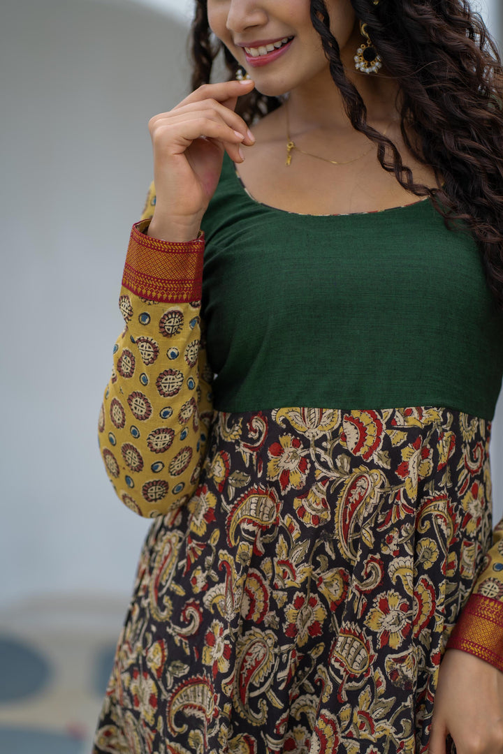 Arthi Green Gown without Dupatta | Made To Order