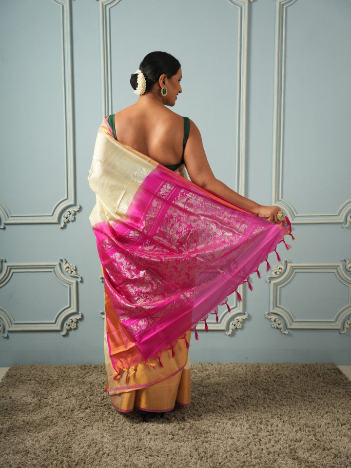 Brindavan - Uppada Silk Saree | SILK MARK CERTIFIED | SHOBITAM
