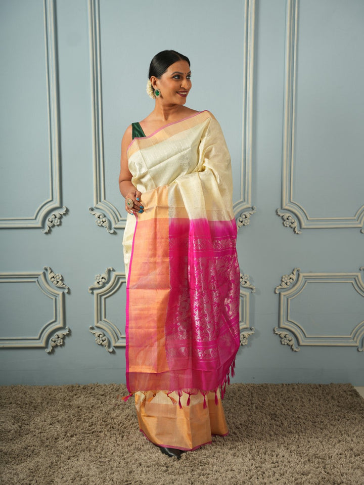 Brindavan - Uppada Silk Saree | SILK MARK CERTIFIED | SHOBITAM