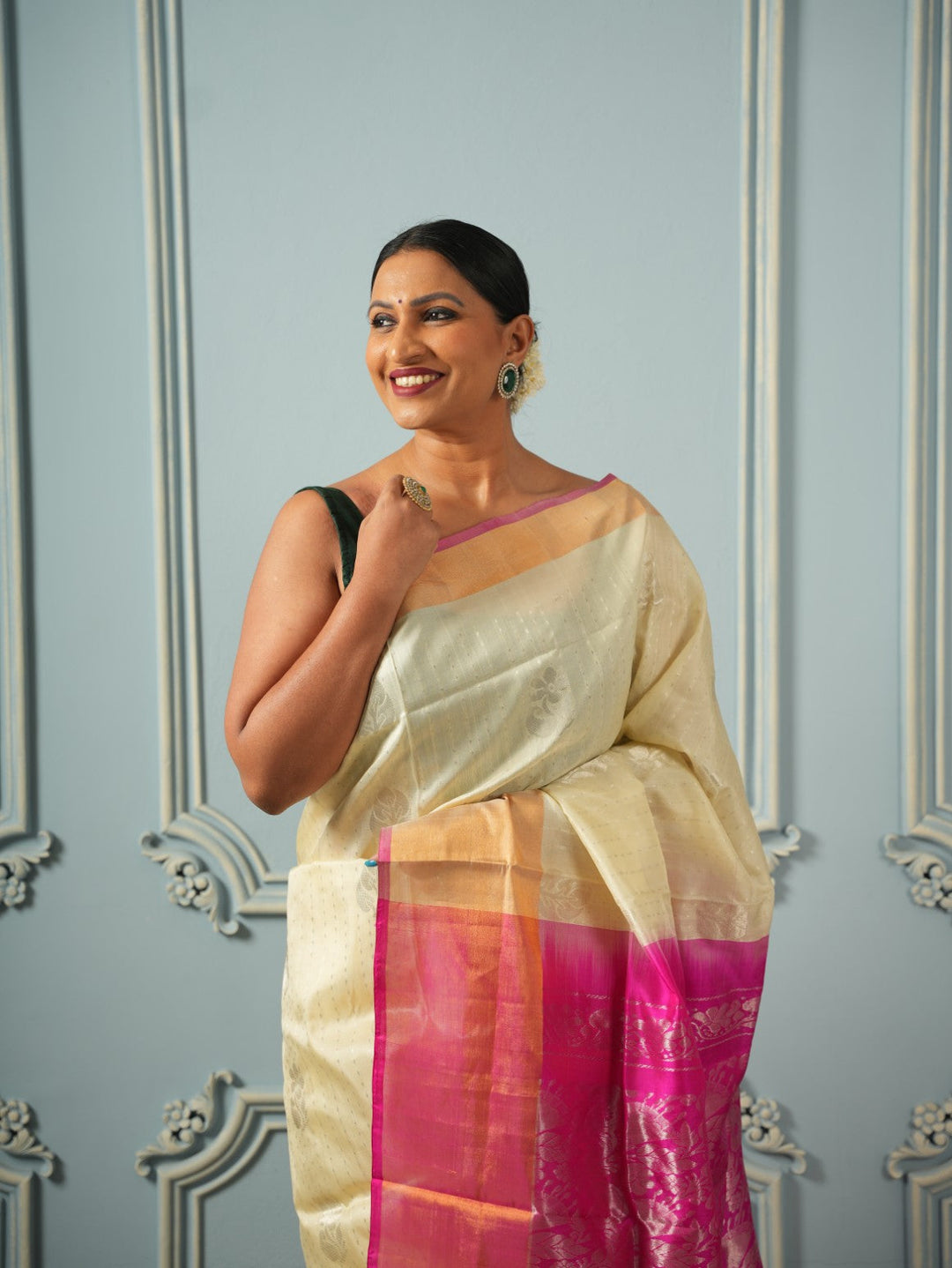 Brindavan - Uppada Silk Saree | SILK MARK CERTIFIED | SHOBITAM