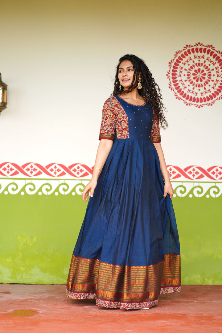 Niranjana Blue | Shobitam Custom Gowns | Made To Order
