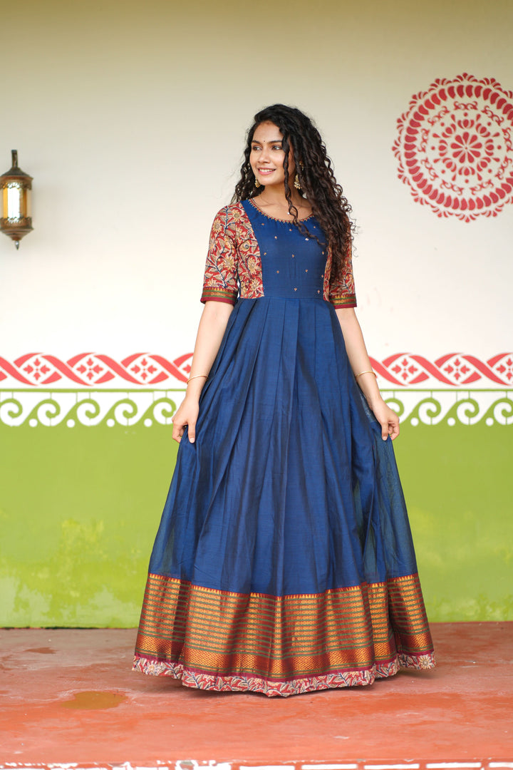 Niranjana Blue | Shobitam Custom Gowns | Made To Order