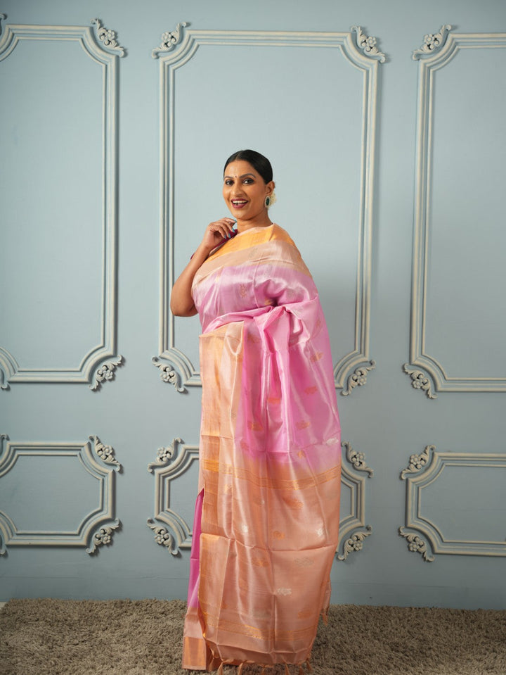 Roja - Handwoven Uppada Silk Saree  | SILK MARK CERTIFIED | SHOBITAM
