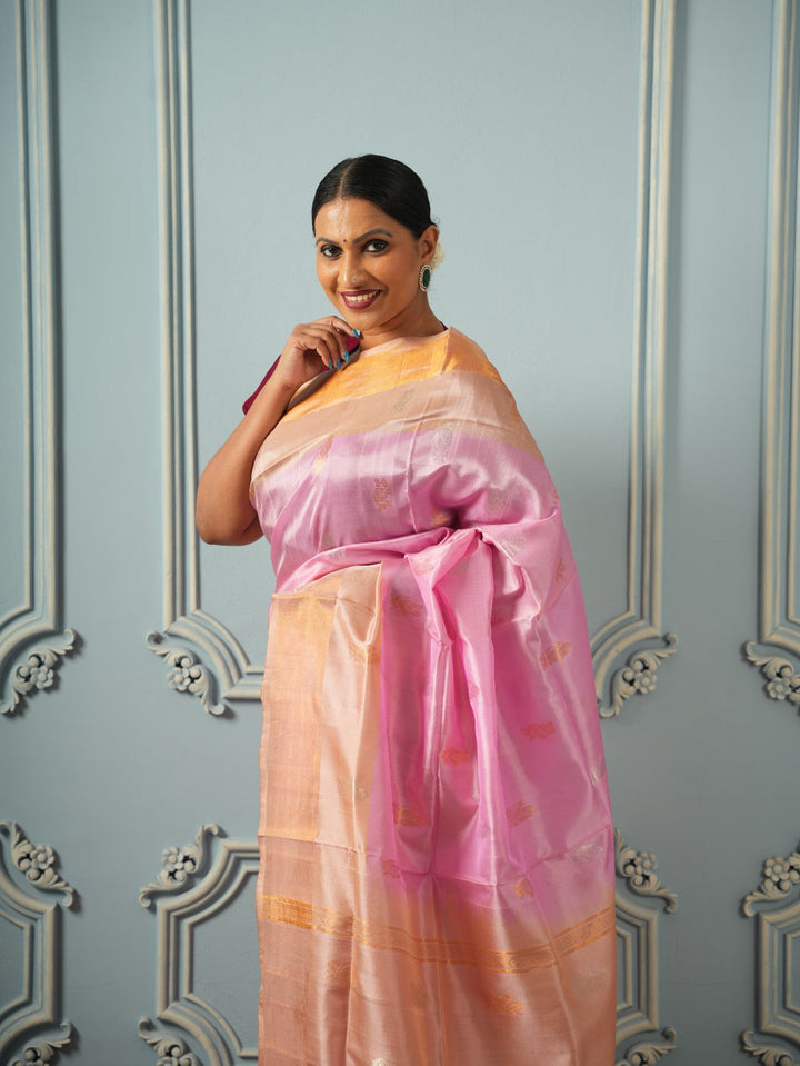 Roja - Handwoven Uppada Silk Saree  | SILK MARK CERTIFIED | SHOBITAM