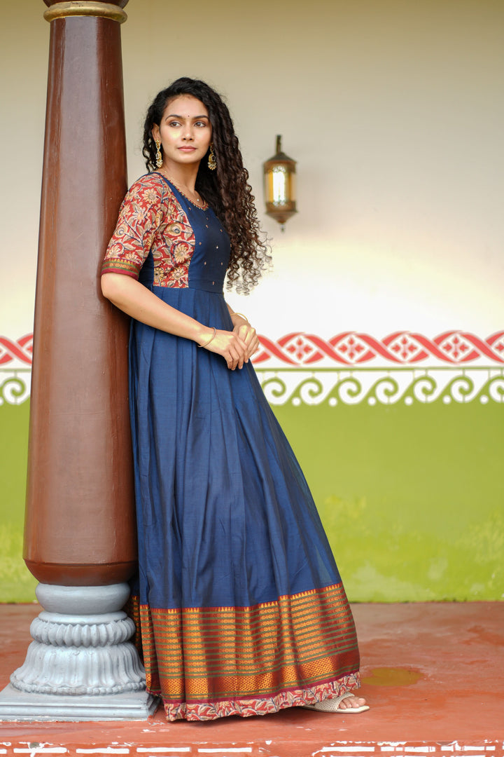 Niranjana Blue | Shobitam Custom Gowns | Made To Order