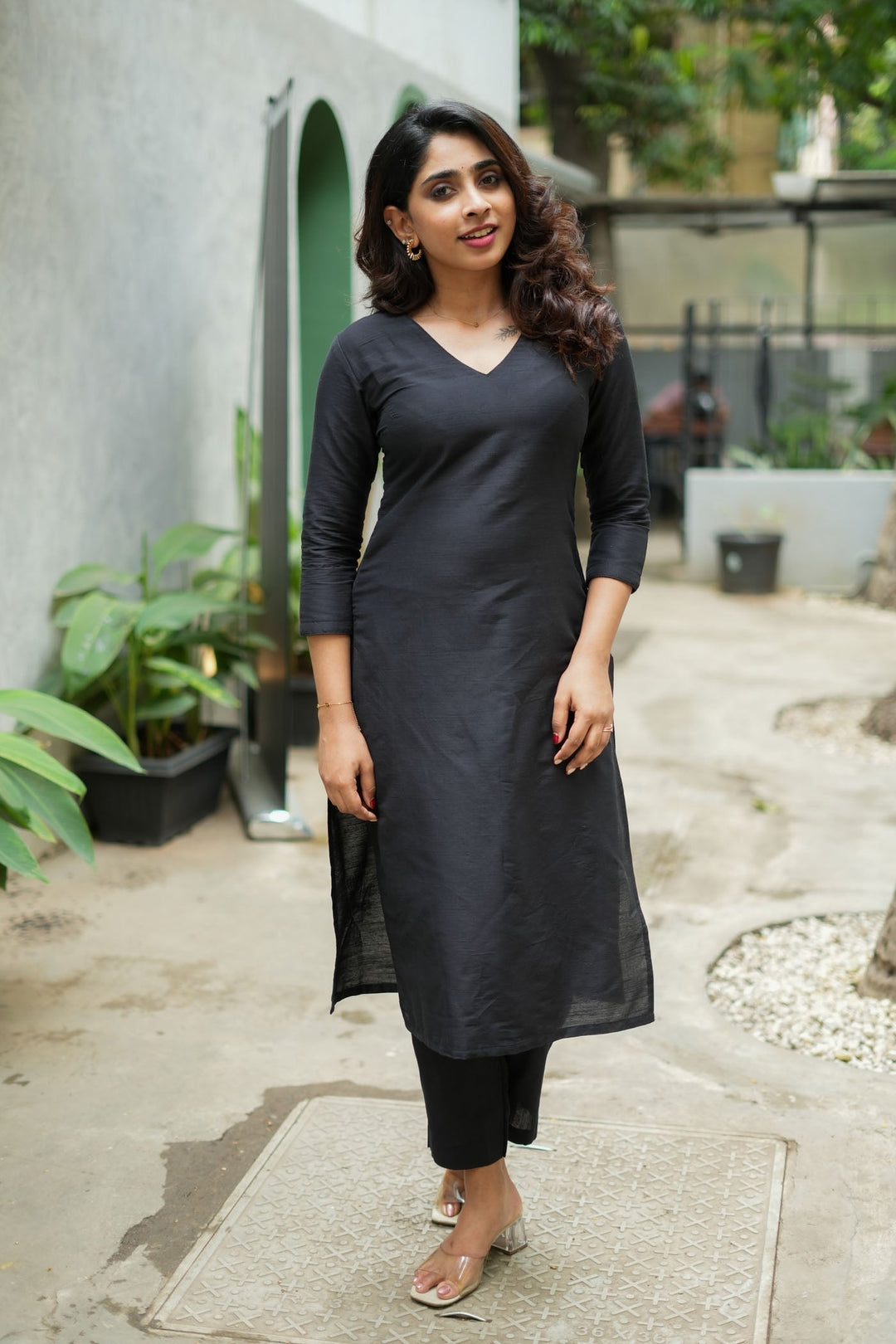 Diya Black Co Ord Set (Set of 2)| Made to Order | SHOBITAM