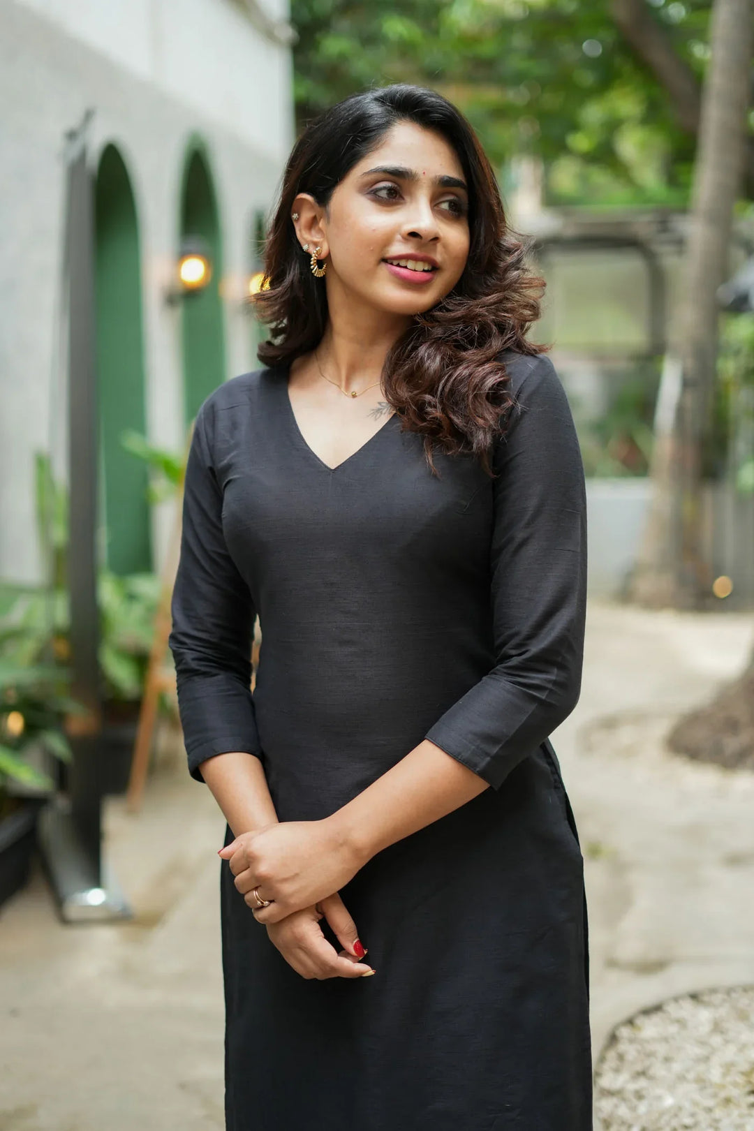 Diya Black Co Ord Set (Set of 2) | Made To Order