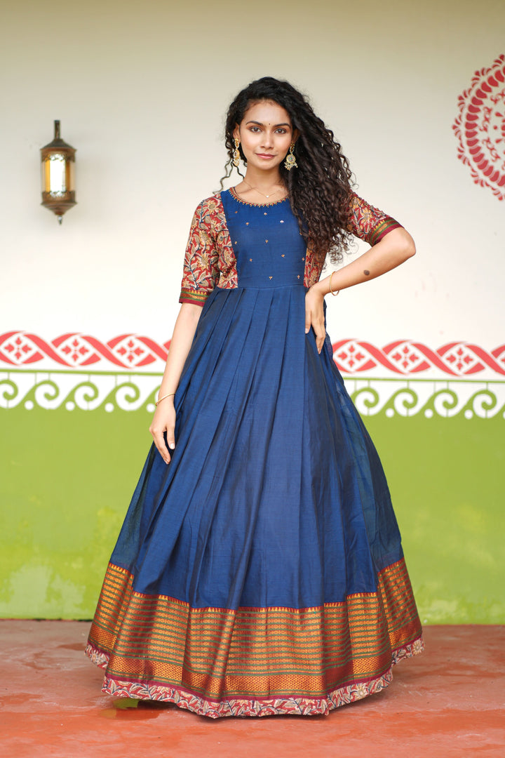 Niranjana Blue | Shobitam Custom Gowns | Made To Order