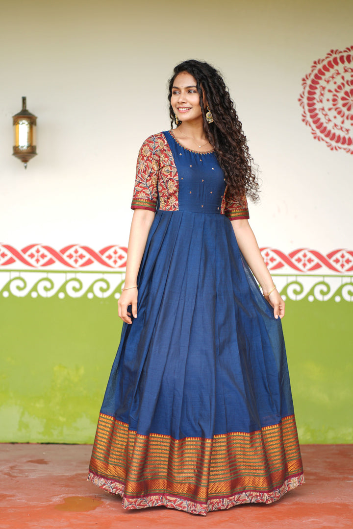 Niranjana Blue | Shobitam Custom Gowns | Made To Order