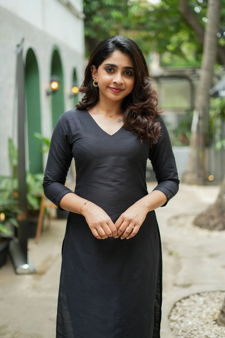 Diya Black Co Ord Set (Set of 2) | Made To Order