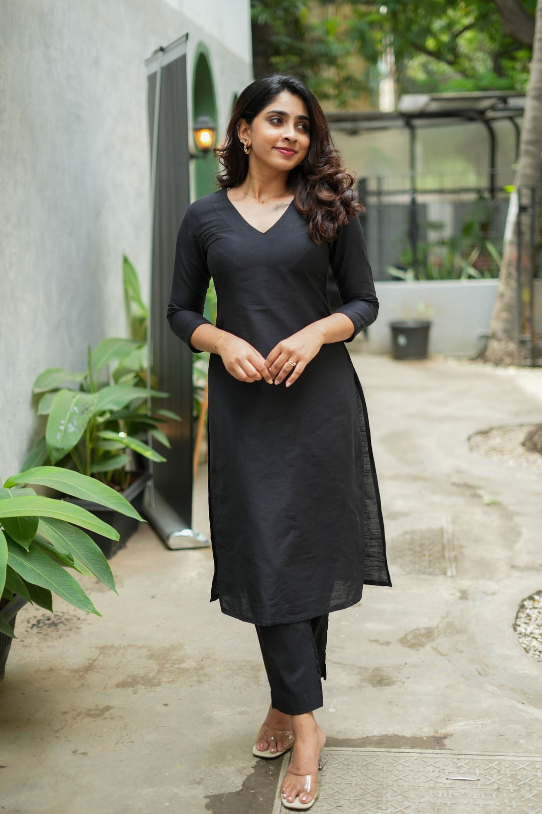 Diya Black Co Ord Set (Set of 2)| Made to Order | SHOBITAM
