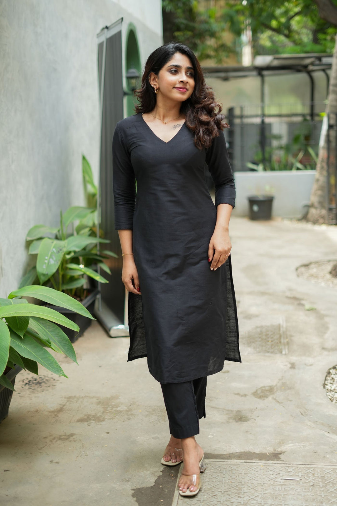 Diya Black Co Ord Set (Set of 2)| Made to Order | SHOBITAM
