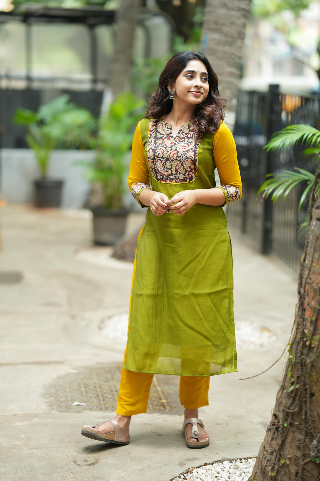 Samriddhi Green Kurti (Set of 2) | Made To Order