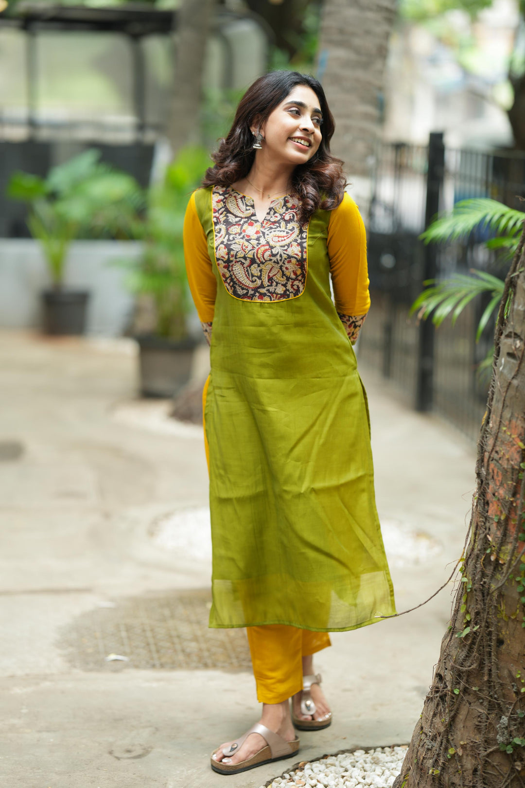 Samriddhi Green Kurti (Set of 2) | Made To Order