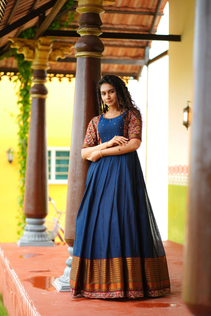Niranjana Blue | Shobitam Custom Gowns | Made To Order