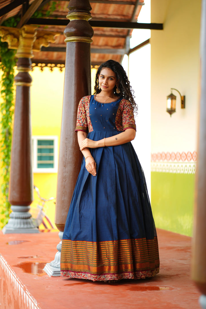 Niranjana Blue | Shobitam Custom Gowns | Made To Order