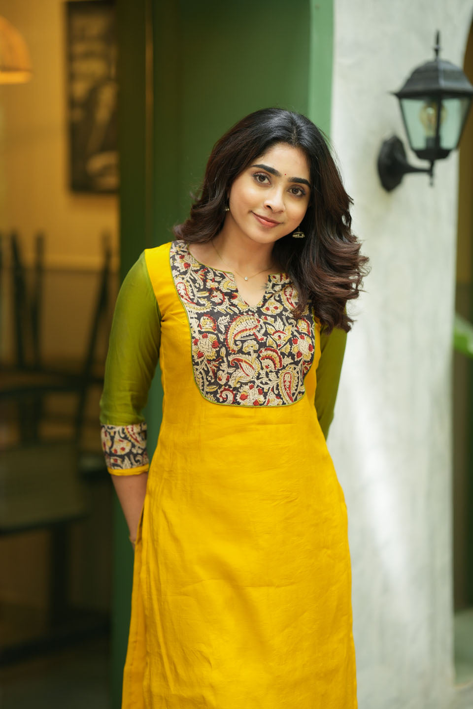 Samriddhi Yellow Kurti (Set of 2) | SHOBITAM