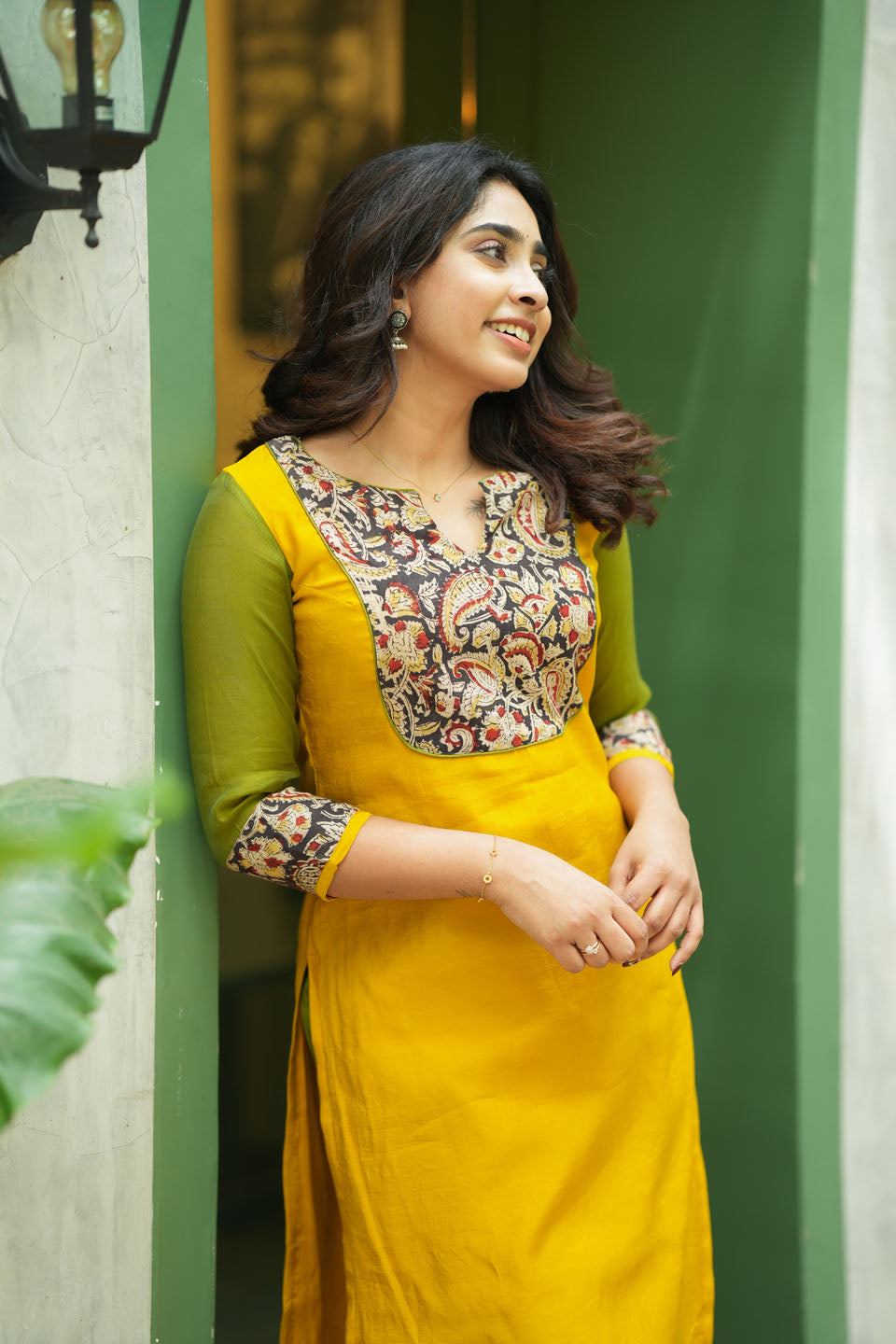 Samriddhi Yellow Kurti (Set of 2) | SHOBITAM