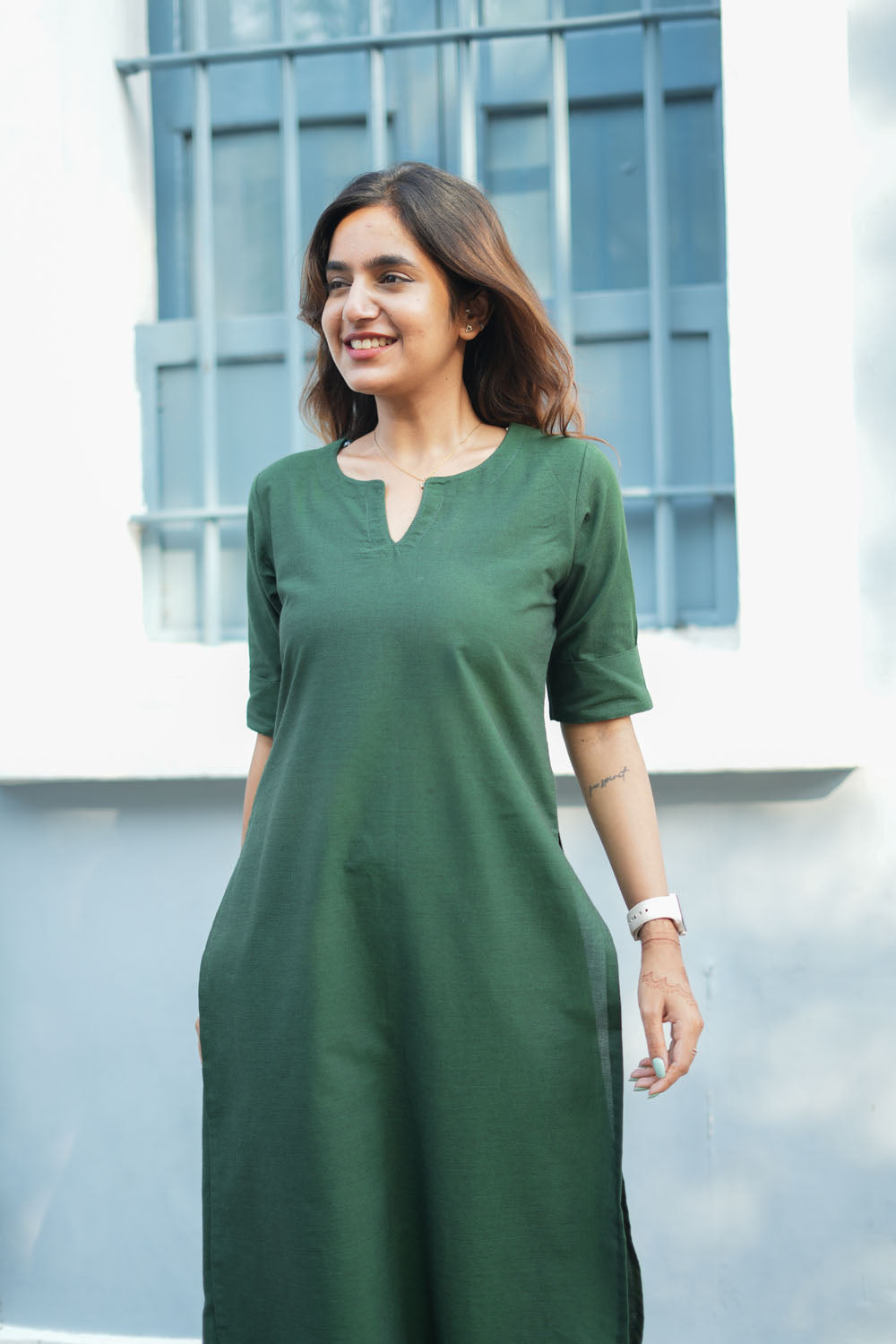 Suji Dark Green Co - Ords ( Set of 2 ) | SHOBITAM
