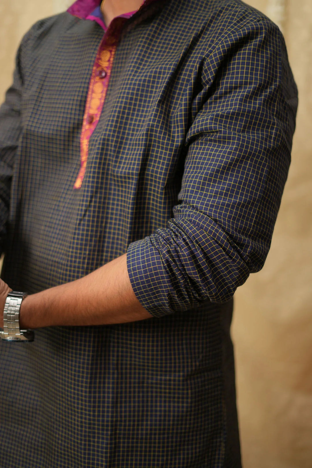 Senthanamuthan Navy Shirt | Made To Order