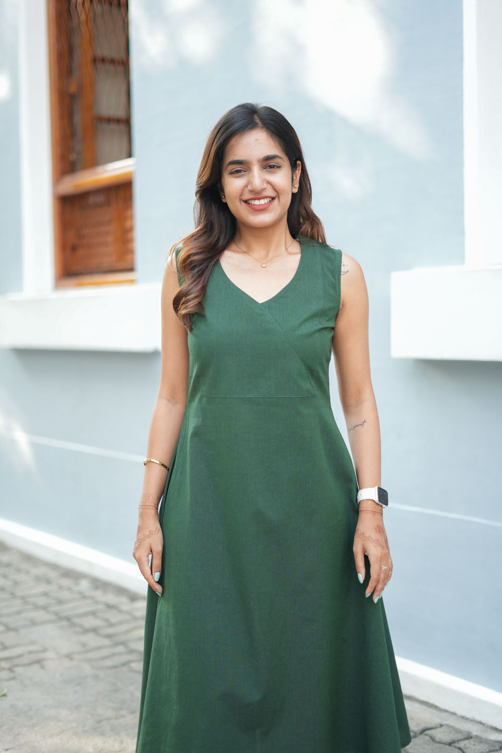 Thaanya Dark Green Co - Ords ( Set of 2 ) | SHOBITAM