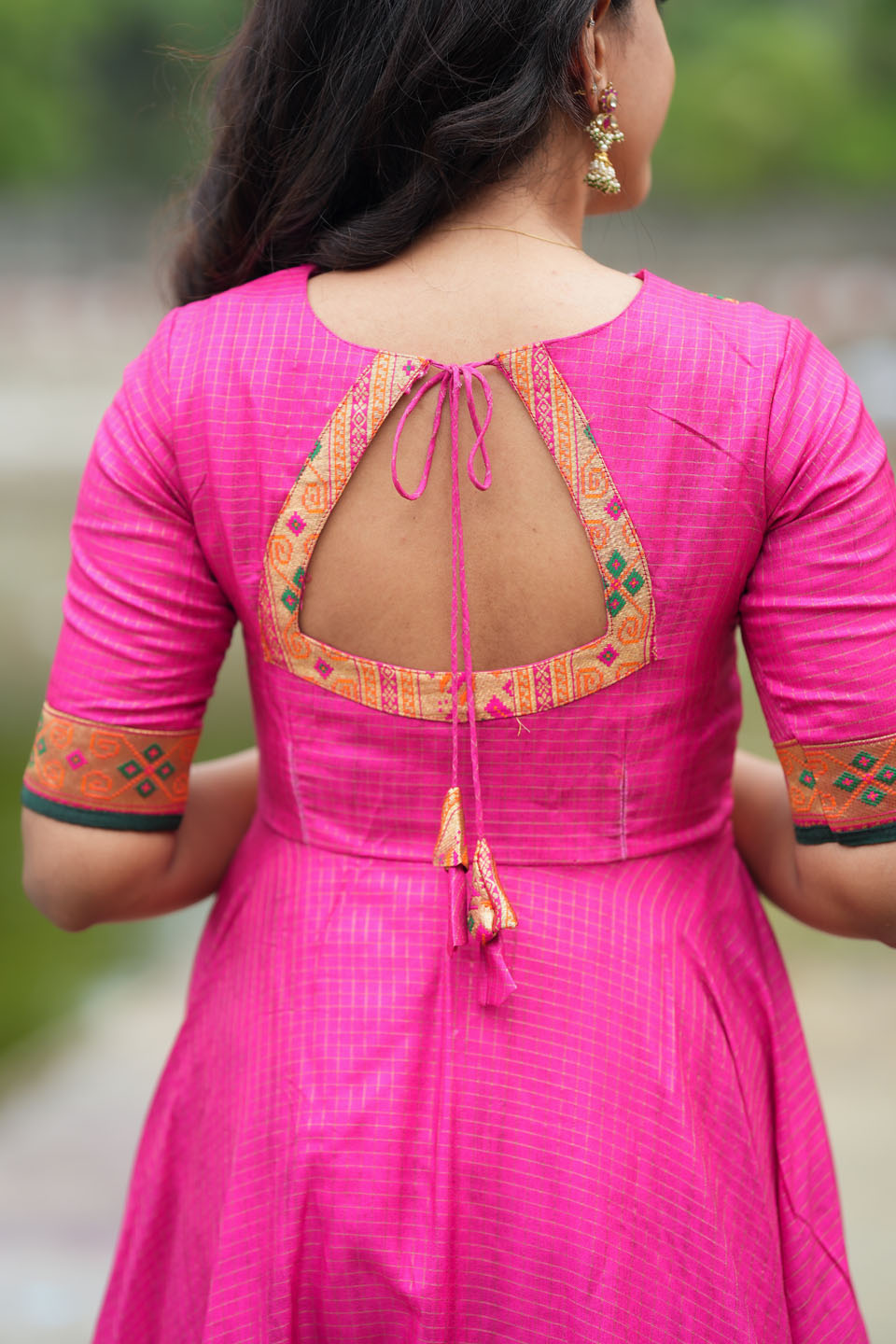 Vaishali Pink maxi Dress | Made to Order | SHOBITAM