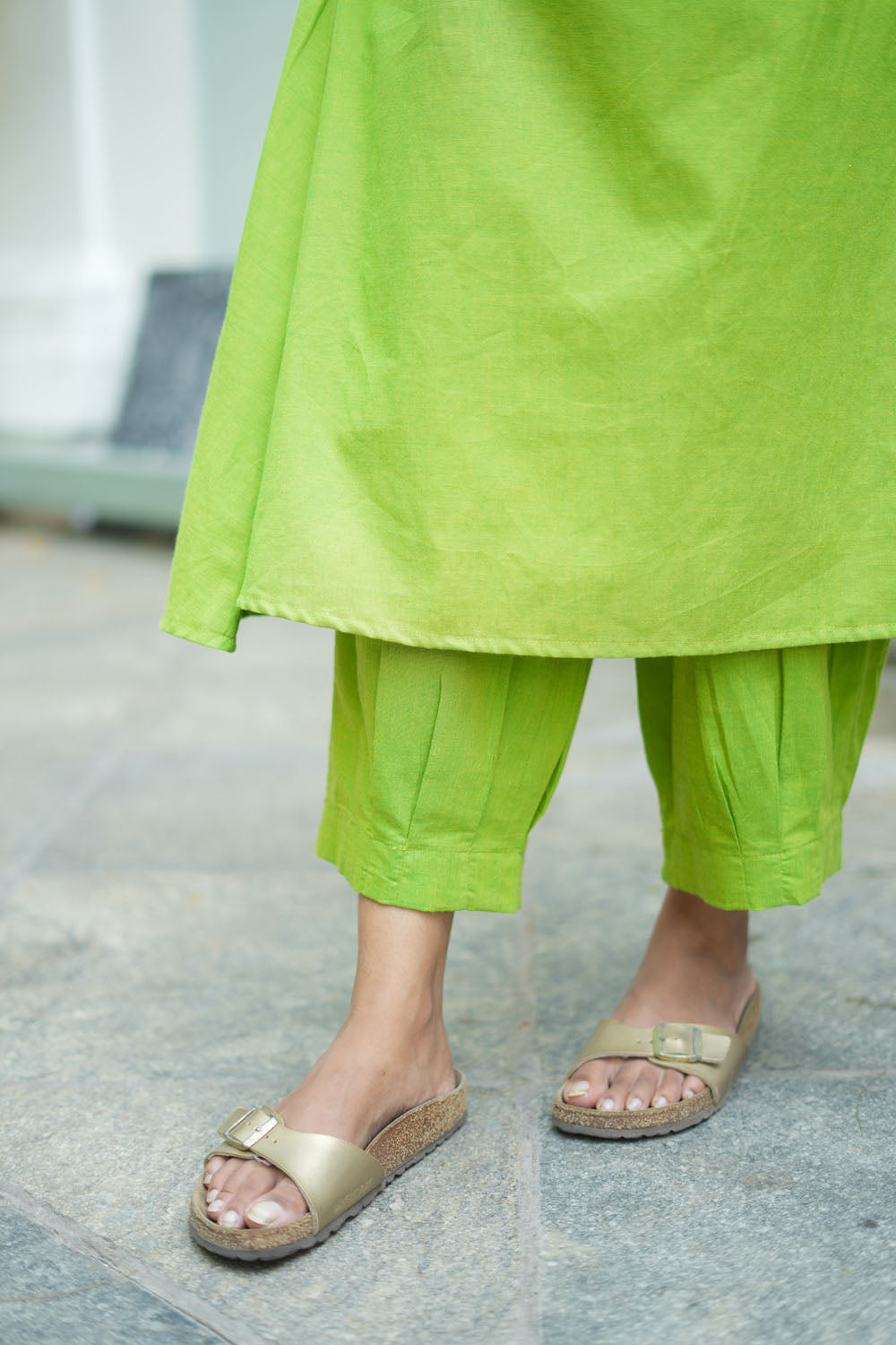 Oviya Lemon Green Co - Ords ( Set of 2 ) | SHOBITAM