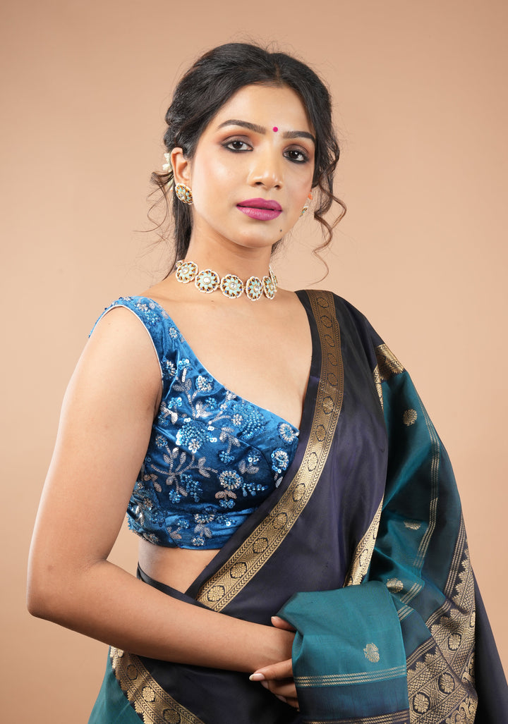 Exquisite Ahmedabadi kundan Floral Units Choker and Earrings Set | Shobitam Jewelry