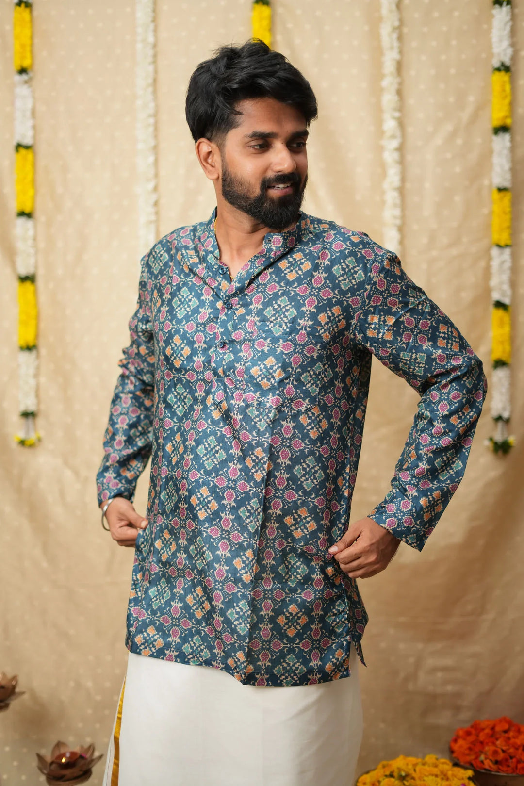 Irumporai Blue Shirt | Made To Order