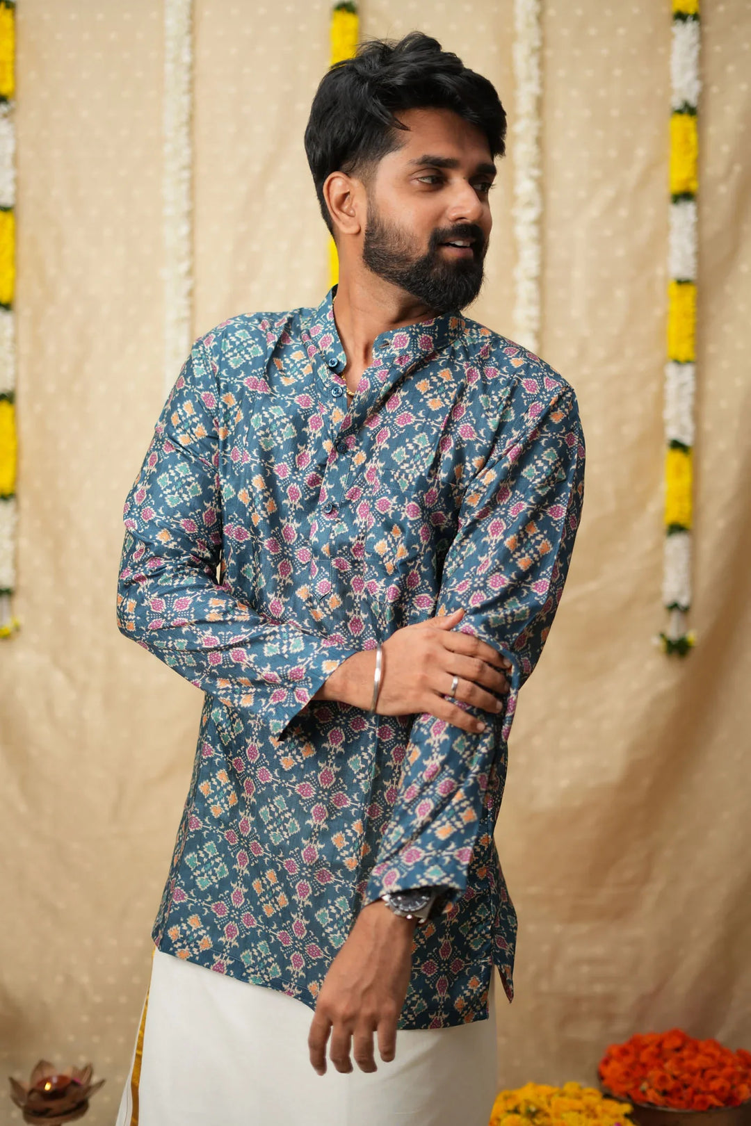 Irumporai Blue Shirt | Made To Order