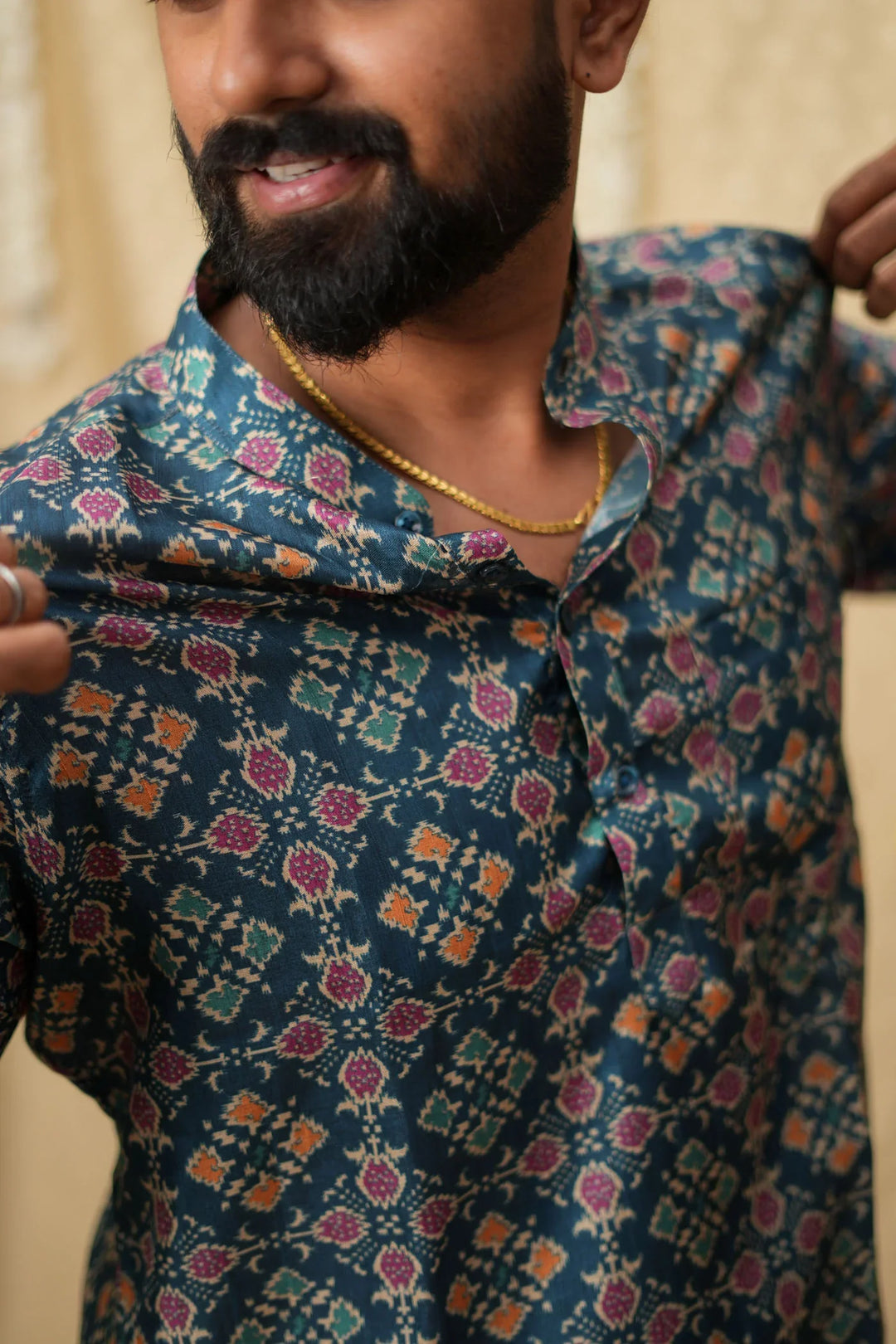 Irumporai Blue Shirt | Made To Order