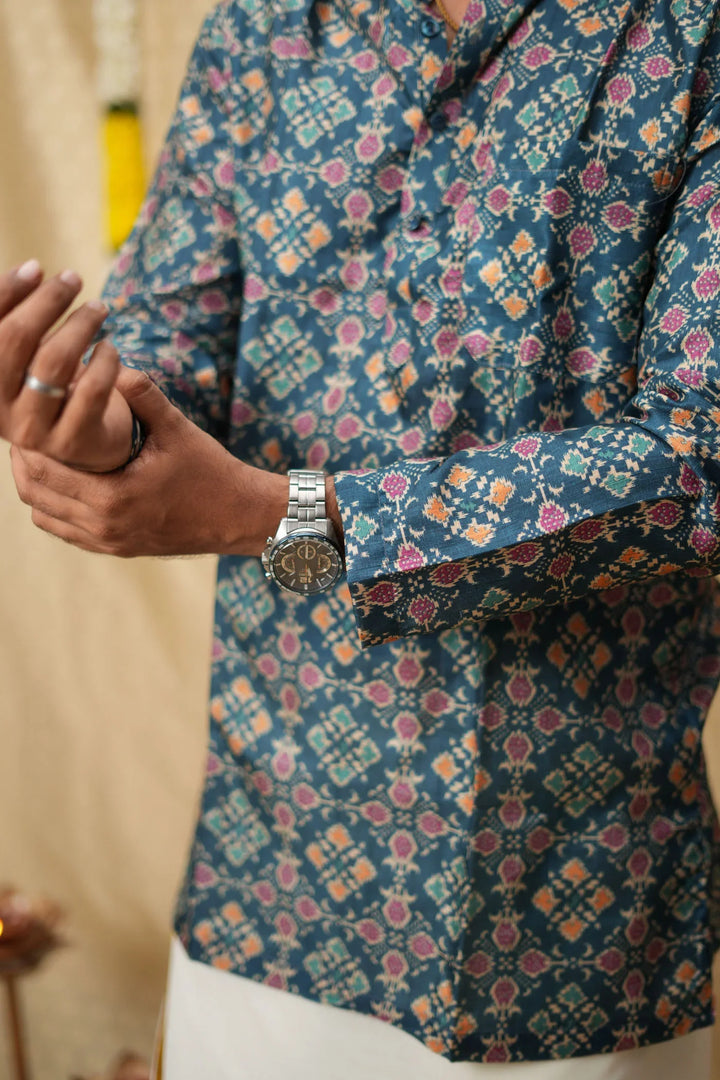 Irumporai Blue Shirt | Made To Order