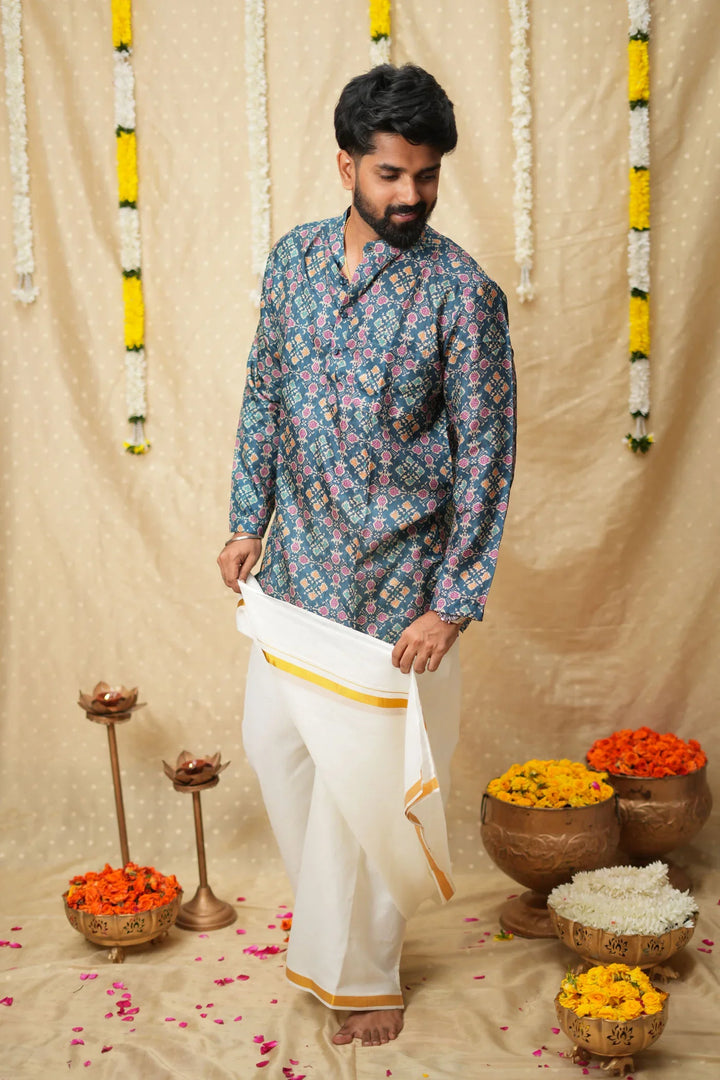 Irumporai Blue Shirt | Made To Order