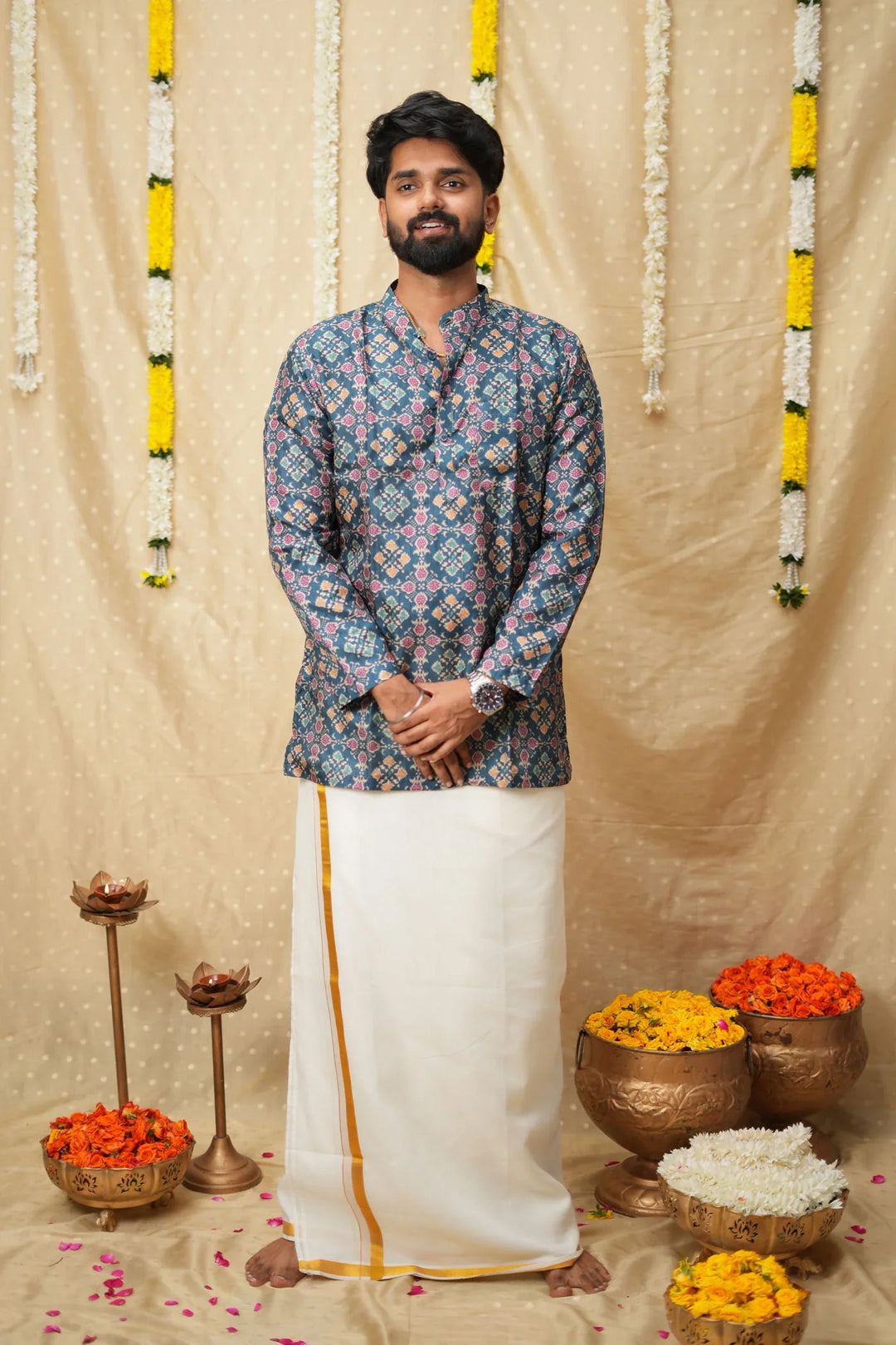 Irumporai Blue Shirt | Made To Order