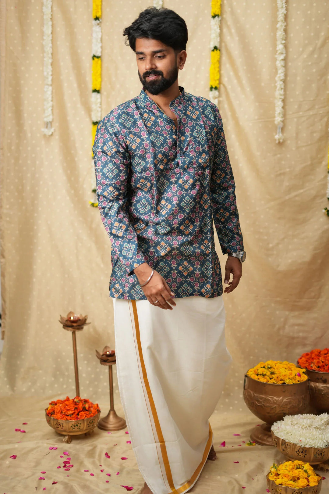 Irumporai Blue Shirt | Made To Order