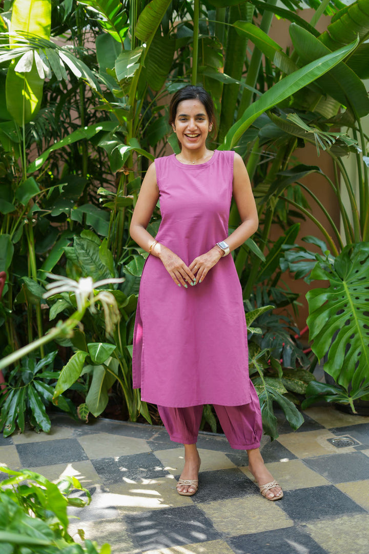 Aruna Orchid Pink Co - Ords ( Set of 2) | SHOBITAM