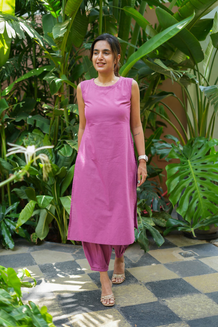 Aruna Orchid Pink Co - Ords ( Set of 2) | SHOBITAM